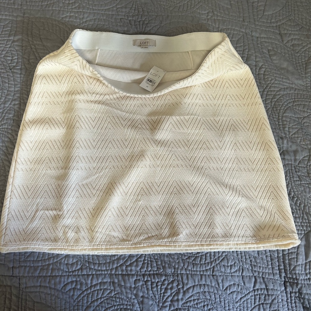 Loft white Skirt